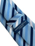 navy, light blue and white  striped  tie